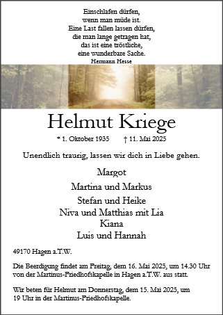 Helmut Kriege