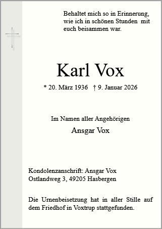 Karl Vox
