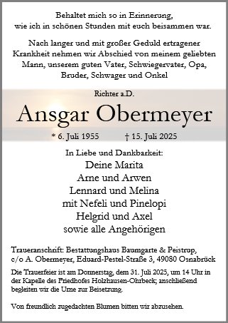 Ansgar Obermeyer