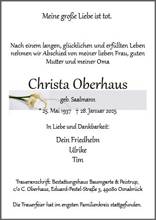 Christa Oberhaus