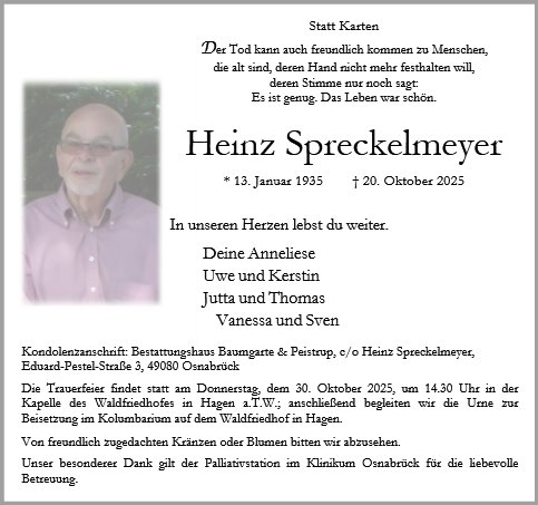 Heinz Spreckelmeyer