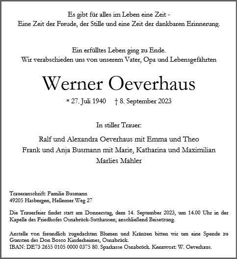 Werner Oeverhaus