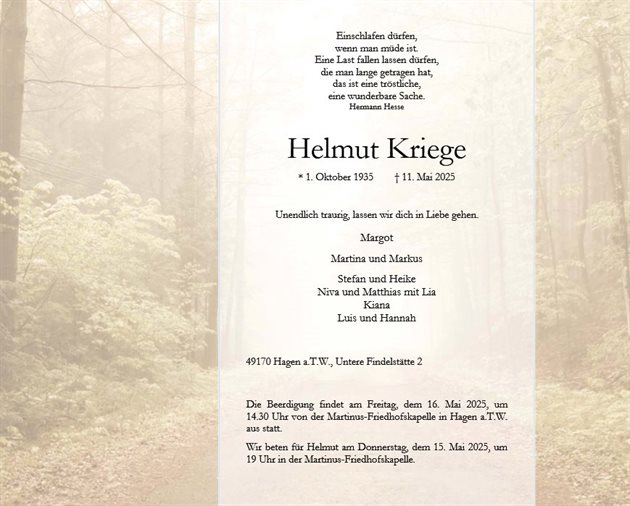 Helmut Kriege