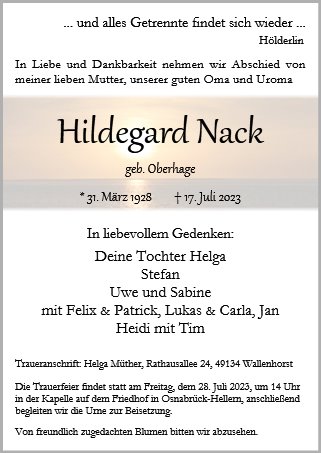 Hildegard Nack