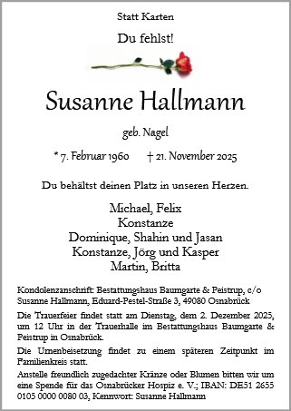 Susanne Hallmann