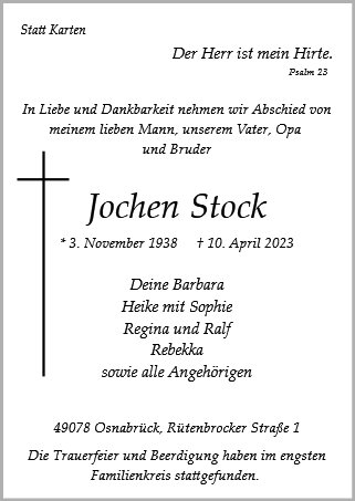 Jochen Stock