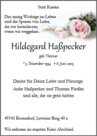 Hildegard Haßpecker
