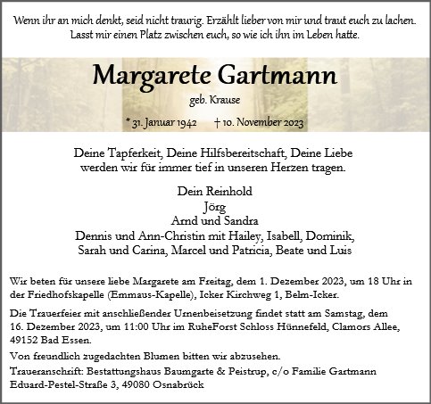 Margarete Gartmann