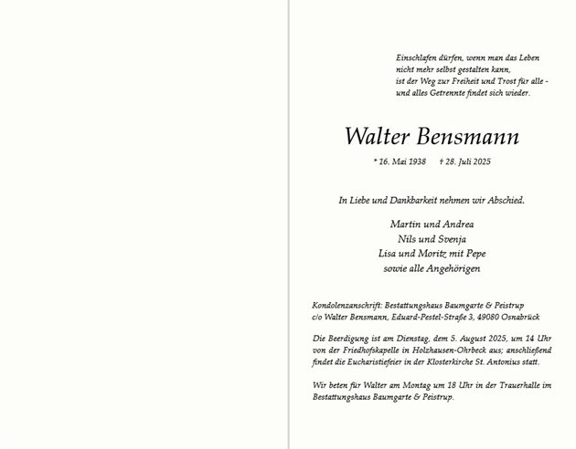 Walter Bensmann