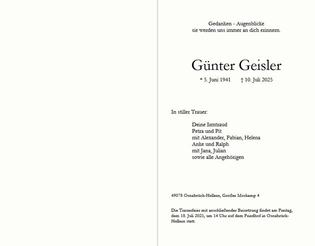 Günter Geisler