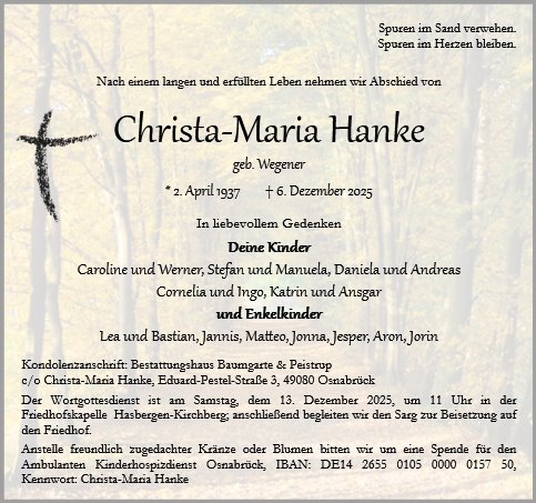 Christa-Maria Hanke