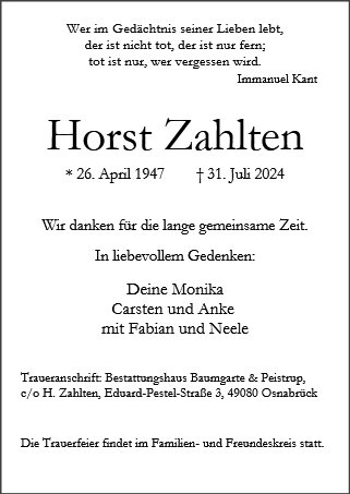 Horst Zahlten