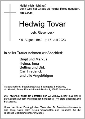 Hedwig Tovar