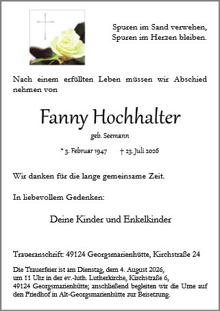 Fanny Hochhalter