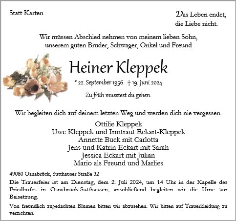 Heiner Kleppek