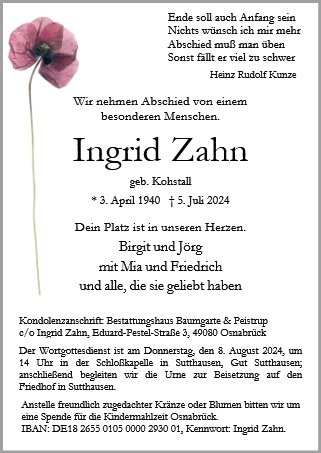 Ingrid Zahn