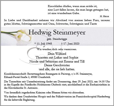 Hedwig Steinmeyer