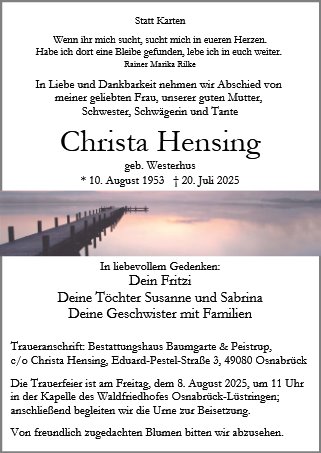 Christa Hensing