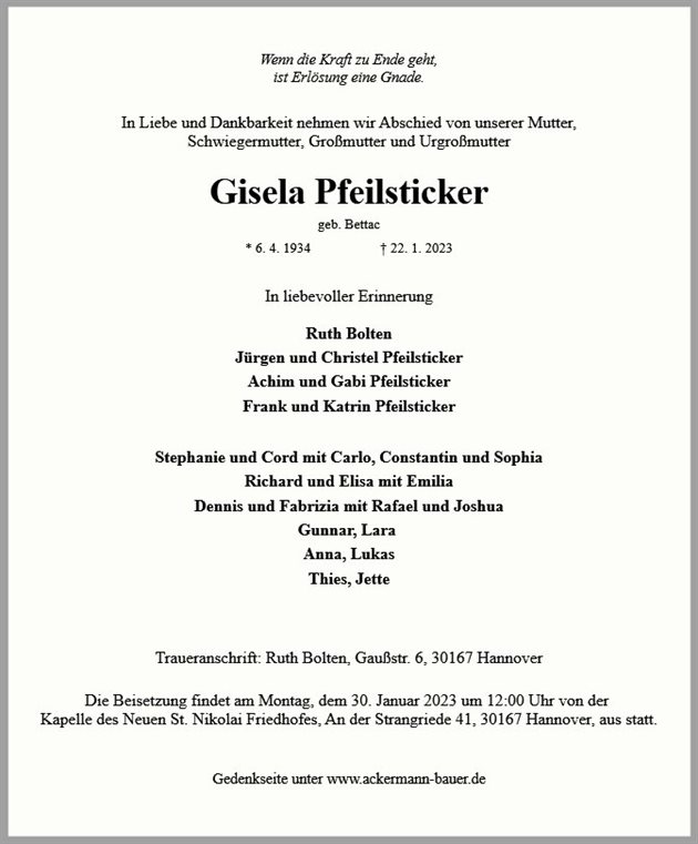 Gisela Pfeilsticker