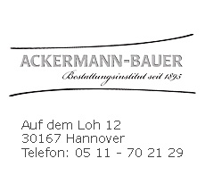 Bestattungsinstitut Ackermann-Bauer