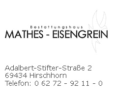 Bestattungshaus Mathes - Eisengrein