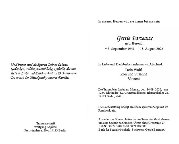 Gertie Barteaux
