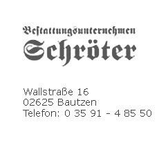 Bestattungsunternehmen Schröter GmbH