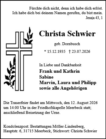 Christa Schwier