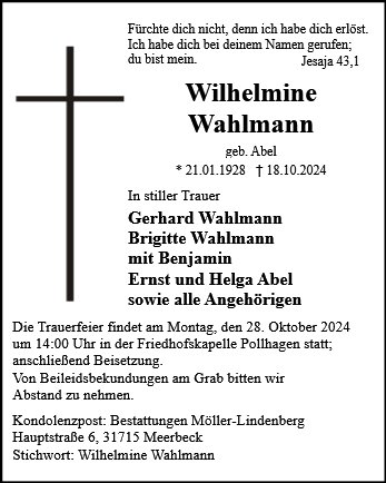 Wilhelmine Wahlmann