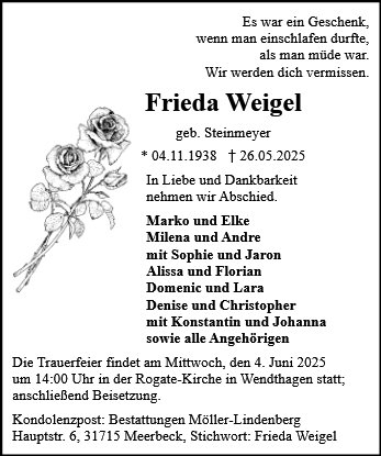 Frieda Weigel