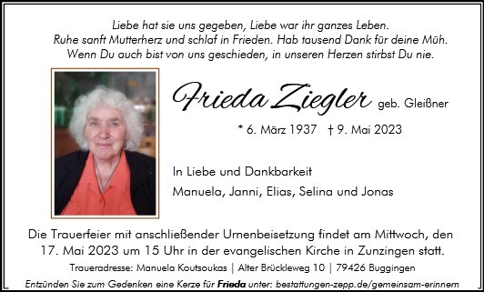 Frieda Ziegler