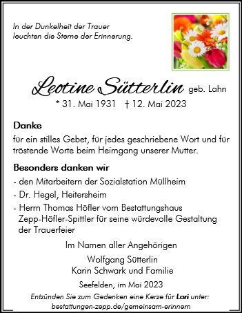 Leontine Sütterlin 