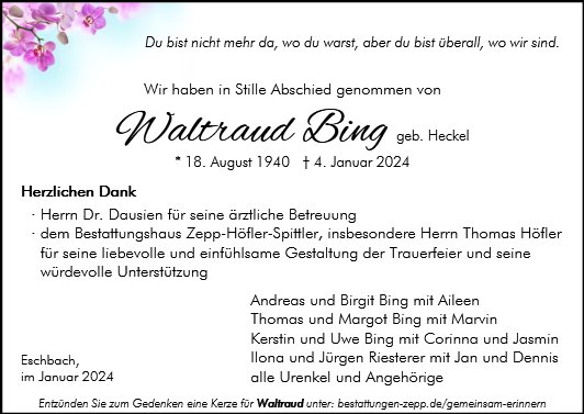 Waltraud Bing