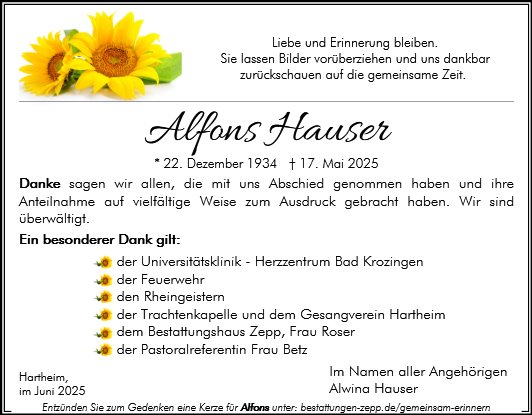 Alfons Hauser