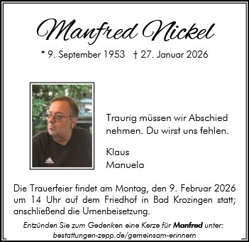 Manfred Nickel