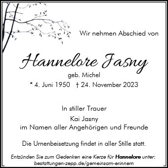 Hannelore Jasny