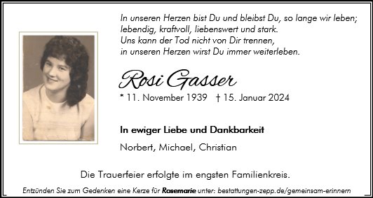 Rosemarie Gasser