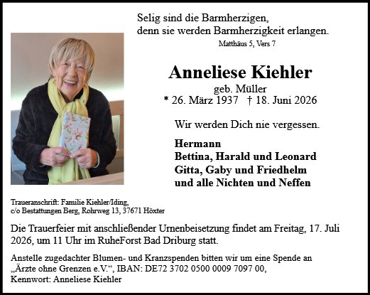 Anneliese Kiehler