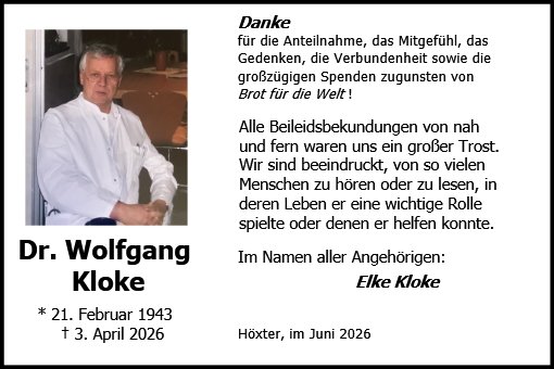 Dr. Wolfgang Kloke