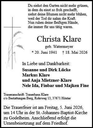 Christa Klare