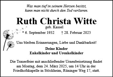 Ruth Christa Witte