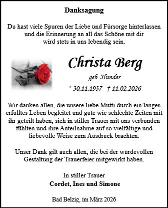 Christa Berg
