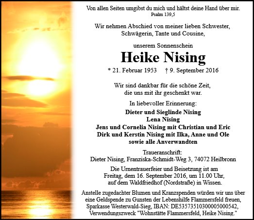 Heike Nising
