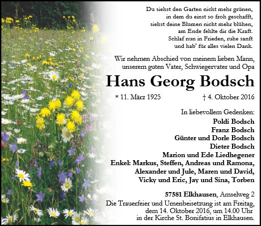 Hans Georg Bodsch