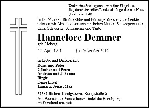 Hannelore Demmer