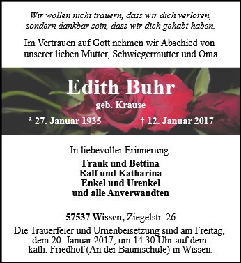 Edith Buhr