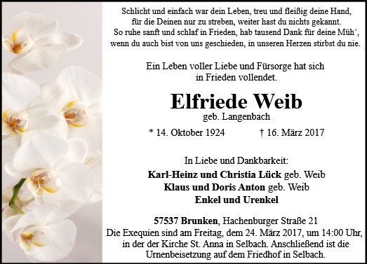 Elfriede Weib