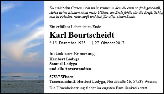 Karl Bourtscheidt