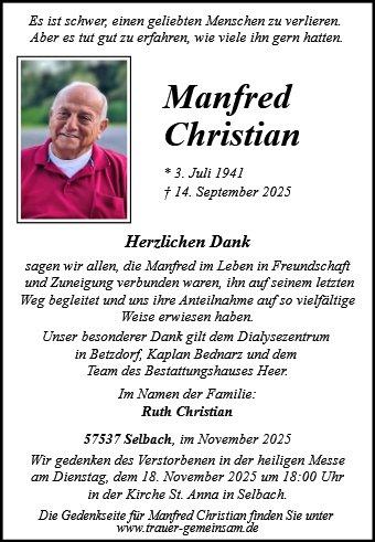 Manfred Christian