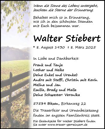 Walter Stiebert